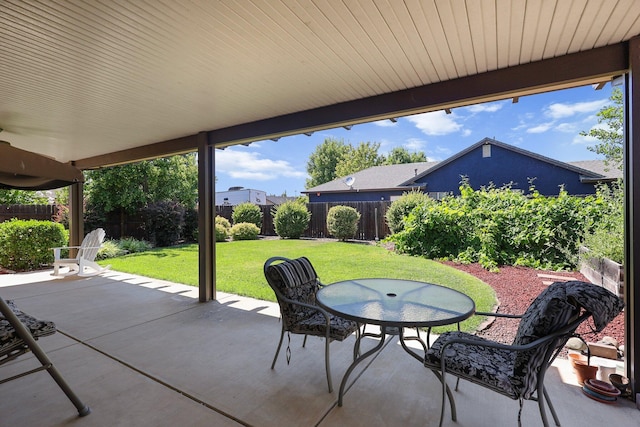 3526 Humbug Dr, Anderson, CA 96007 - fenced backyard featuring a patio area