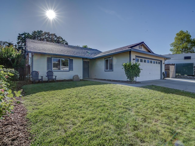 1561 Wingsetter Way, Redding, CA 96003 - ranch-style house with a garage, driveway, and a shingled roof