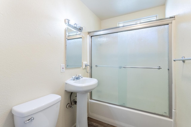 3252 Daisy St, Anderson, CA 96007 - bathroom featuring toilet and combined bath / shower with glass door