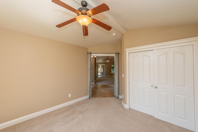 2926 Chaucer Way, Shasta Lake, CA 96019 - unfurnished bedroom with light colored carpet, a closet, and a ceiling fan
