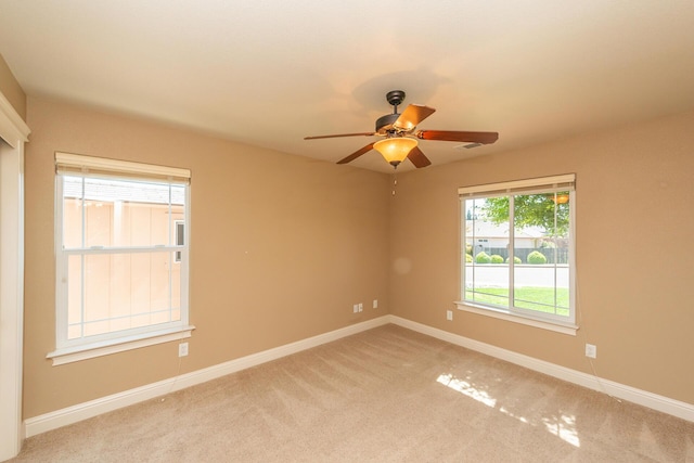 2926 Chaucer Way, Shasta Lake, CA 96019 - unfurnished room with a ceiling fan and carpet flooring