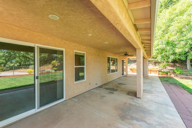 2926 Chaucer Way, Shasta Lake, CA 96019 - view of patio / terrace with ceiling fan