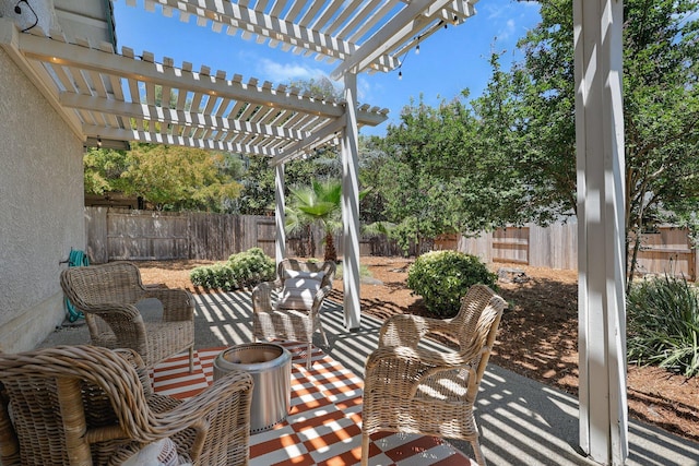 2820 Howard Dr, Redding, CA 96001 - fenced backyard featuring a pergola and a patio