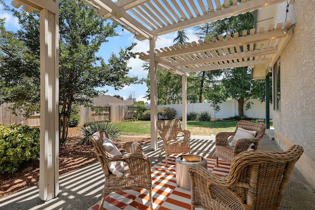 2820 Howard Dr, Redding, CA 96001 - fenced backyard with a pergola and a patio