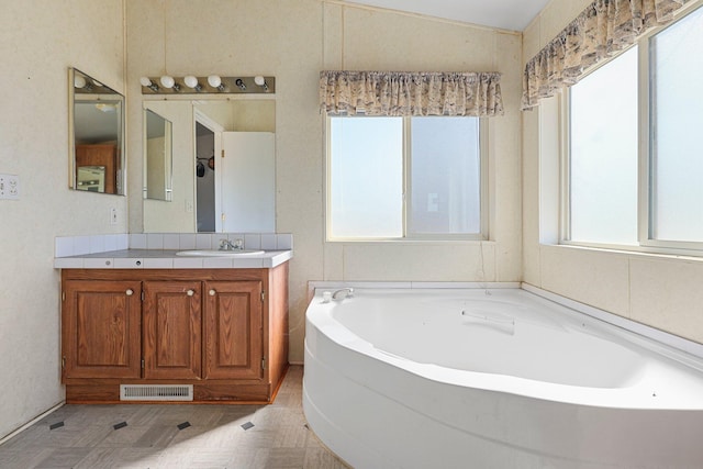 3287 Yolla Bolly Rd, Igo, CA 96047 - bathroom featuring vanity and a garden tub