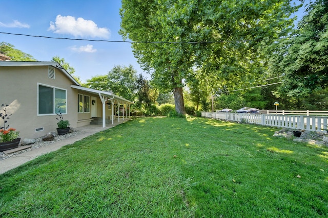 3351 Nicolet Ln, Redding, CA 96001 - fenced backyard with a patio area