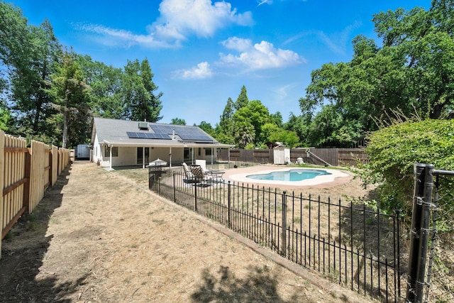 3385 Pioneer Ln, Redding, CA 96001 - view of swimming pool with a fenced backyard and a patio area