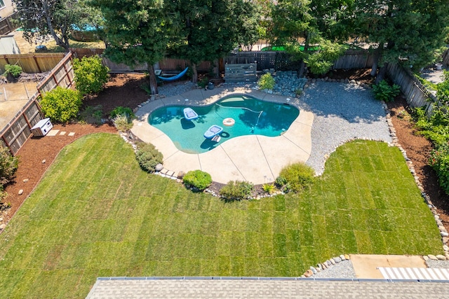 2773 Crystal Tree Dr, Redding, CA 96001 - view of swimming pool with a fenced backyard