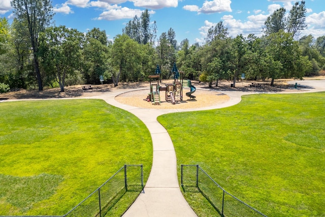 2773 Crystal Tree Dr, Redding, CA 96001 - view of yard featuring view of wooded area
