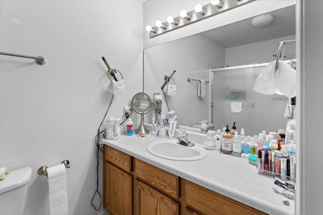732 Stonebriar Trl, Redding, CA 96003 - bathroom featuring vanity and a shower stall