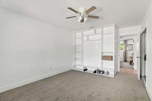 4135 Oro St, Redding, CA 96001 - unfurnished bedroom with carpet flooring and a ceiling fan