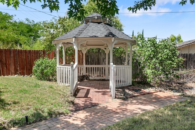 4135 Oro St, Redding, CA 96001 - view of yard featuring a gazebo