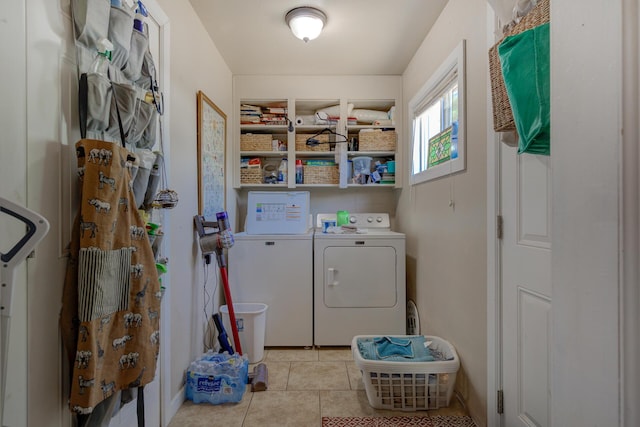 37153/55 Siskiyou St, Burney, CA 96028 - washroom with separate washer and dryer and light tile patterned flooring