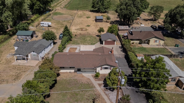5858 Deschutes Rd, Anderson, CA 96007 - overview of rural landscape featuring property parcel outlined