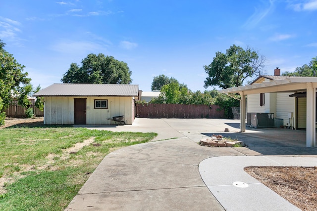 5858 Deschutes Rd, Anderson, CA 96007 - view of patio / terrace with an outbuilding