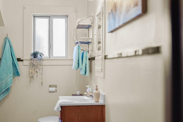 21552157 Butte St, Redding, CA 96003 - half bathroom featuring vanity and toilet