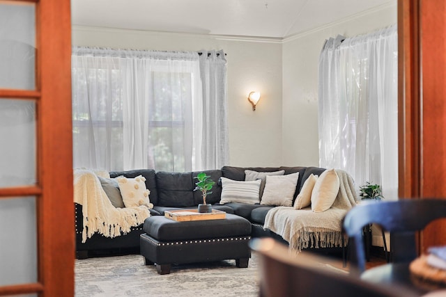 21552157 Butte St, Redding, CA 96003 - living room featuring crown molding