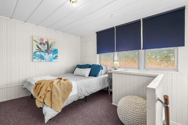21552157 Butte St, Redding, CA 96003 - bedroom with carpet and wooden walls