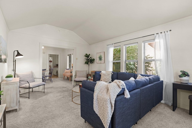 21552157 Butte St, Redding, CA 96003 - living area with carpet and lofted ceiling