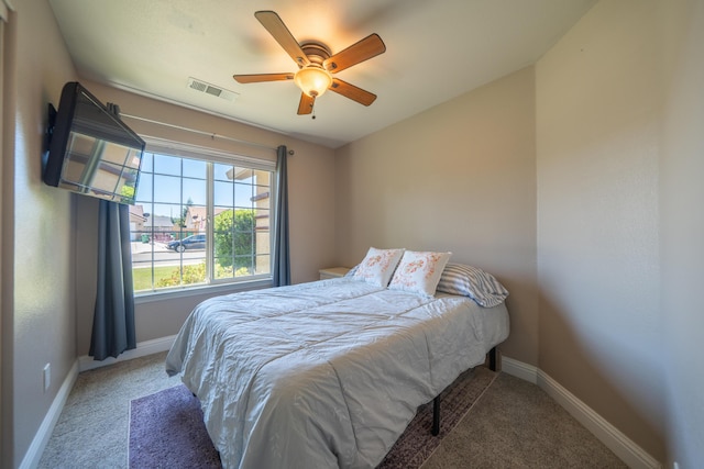 3388 Oak St, Anderson, CA 96007 - bedroom featuring carpet flooring and a ceiling fan