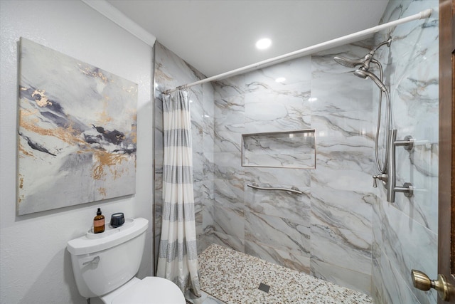 19396 Natalie Way, Redding, CA 96003 - bathroom with a marble finish shower and toilet