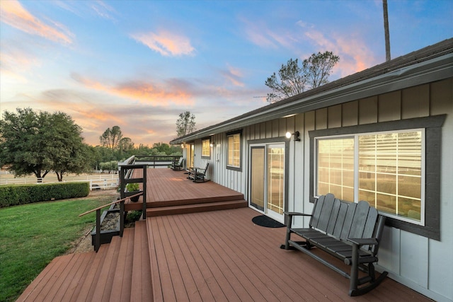 19396 Natalie Way, Redding, CA 96003 - wooden terrace with a yard