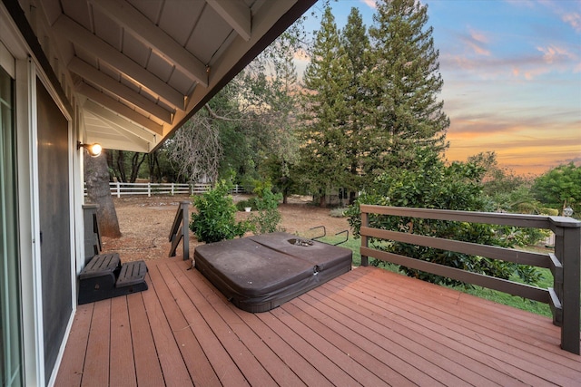 19396 Natalie Way, Redding, CA 96003 - view of deck at dusk