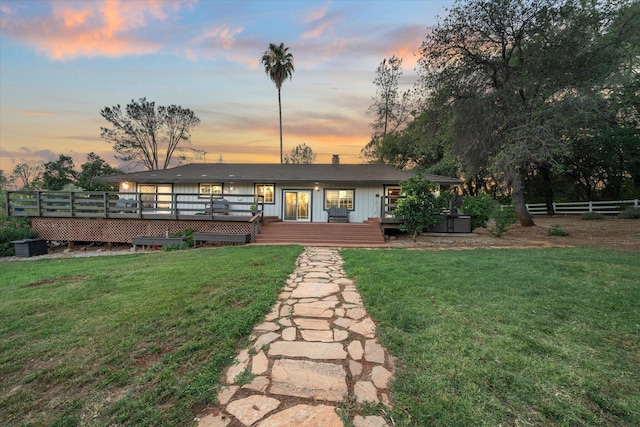 19396 Natalie Way, Redding, CA 96003 - back of house featuring a wooden deck