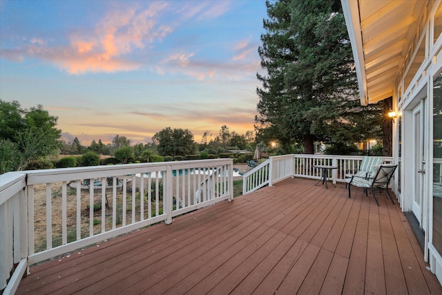 19396 Natalie Way, Redding, CA 96003 - view of deck at dusk