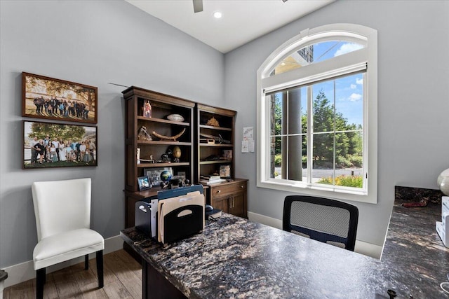 19580 Mockingbird Ln, Redding, CA 96002 - office space featuring light wood finished floors and baseboards