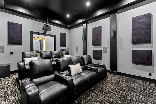 19580 Mockingbird Ln, Redding, CA 96002 - home theater featuring carpet flooring