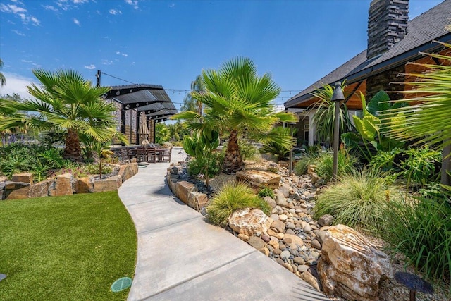 19580 Mockingbird Ln, Redding, CA 96002 - view of grassy yard featuring a patio area and a gazebo