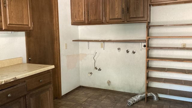 770 Day Rd, Mcarthur, CA 96056 - laundry room featuring gas dryer hookup, cabinet space, and hookup for a washing machine