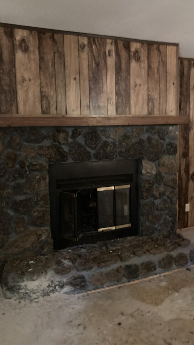 770 Day Rd, Mcarthur, CA 96056 - detailed view of a stone fireplace