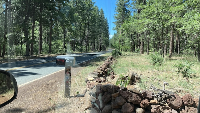 770 Day Rd, Mcarthur, CA 96056 - view of asphalt street featuring a wooded view