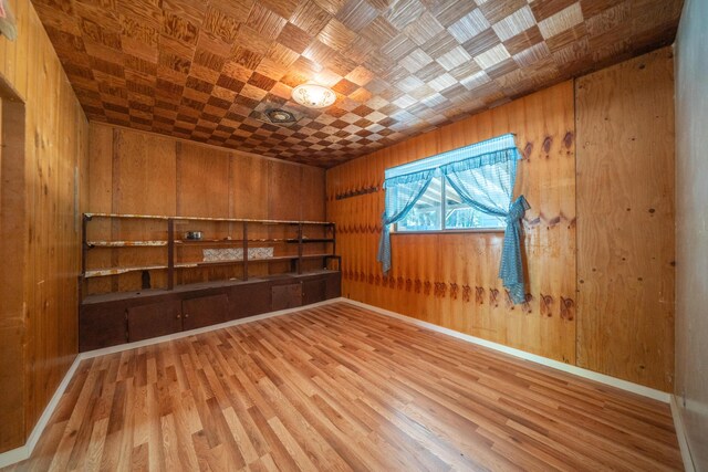 37347 Cypress Ave, Burney, CA 96013 - unfurnished room with wood finished floors and wooden walls