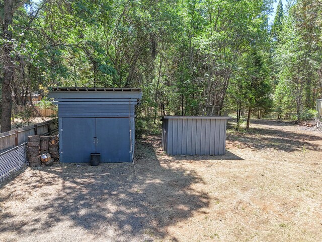 37347 Cypress Ave, Burney, CA 96013 - view of yard featuring a storage shed