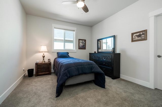6538 Bandito Dr, Redding, CA 96003 - bedroom featuring light colored carpet and ceiling fan