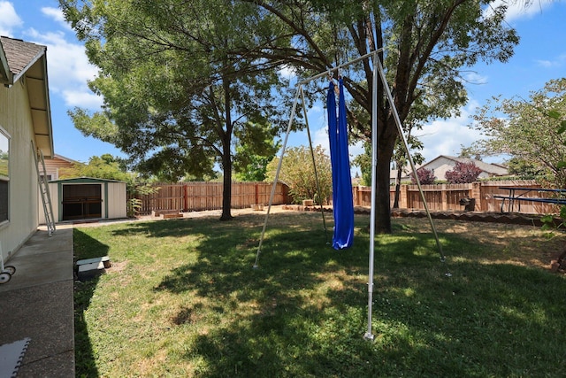1870 Trumpet Dr, Redding, CA 96003 - fenced backyard with a shed