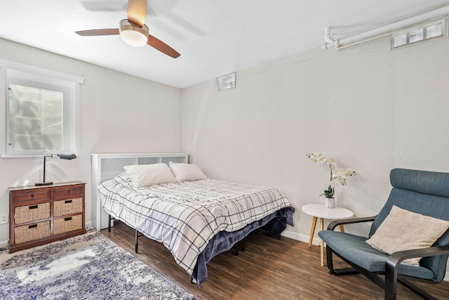 1575 Fig Ave, Redding, CA 96001 - bedroom with wood finished floors and ceiling fan