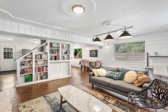 1575 Fig Ave, Redding, CA 96001 - living room featuring wood walls and wood finished floors