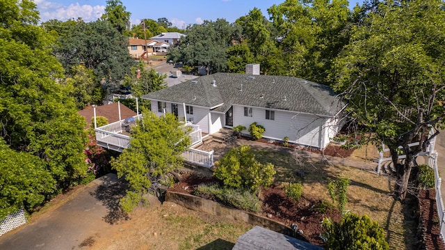 1575 Fig Ave, Redding, CA 96001 - view of subject property with a tree filled landscape