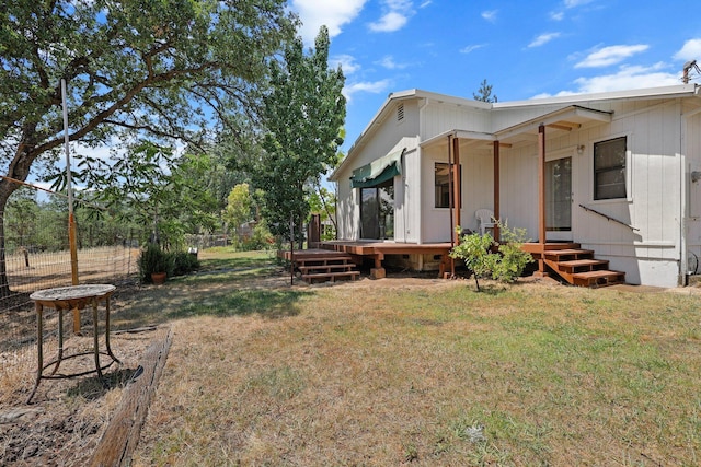 3639 E Keswick Dam Rd, Redding, CA 96003 - view of yard featuring a wooden deck