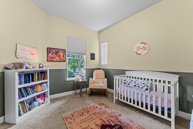 691 Rivercrest Pkwy, Redding, CA 96002 - carpeted bedroom featuring a crib and baseboards