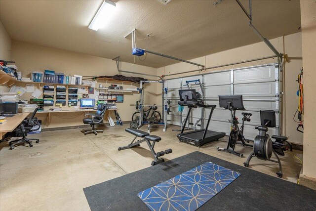 691 Rivercrest Pkwy, Redding, CA 96002 - exercise area with a garage