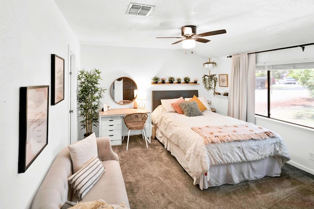 3075 Forest Hills Dr, Redding, CA 96002 - bedroom featuring carpet flooring and a ceiling fan
