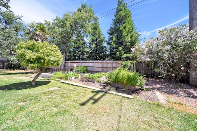 3075 Forest Hills Dr, Redding, CA 96002 - fenced backyard featuring a vegetable garden