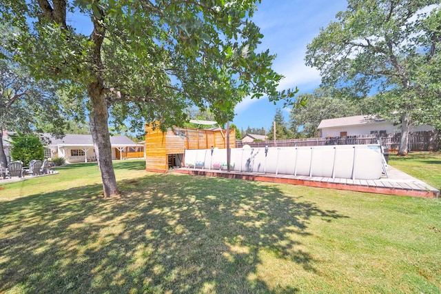 3075 Forest Hills Dr, Redding, CA 96002 - view of yard with a wooden deck