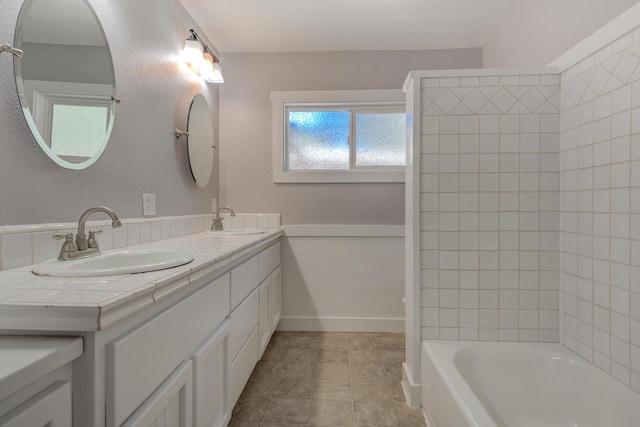 12194 Lake Blvd, Redding, CA 96001 - full bath featuring double vanity and bathing tub / shower combination