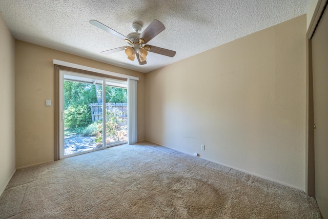 2076 Merle Dr, Redding, CA 96001 - carpeted spare room featuring a textured ceiling and ceiling fan